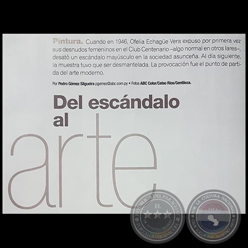 Del escándalo al arte - Por PEDRO GÓMEZ SILGUEIRA - Domingo, 01 de Octubre de 2017